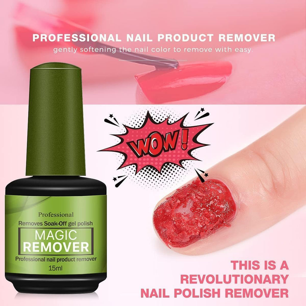Gel Nail Polish Remover, Professional Magic Remove Soak-Off Gel