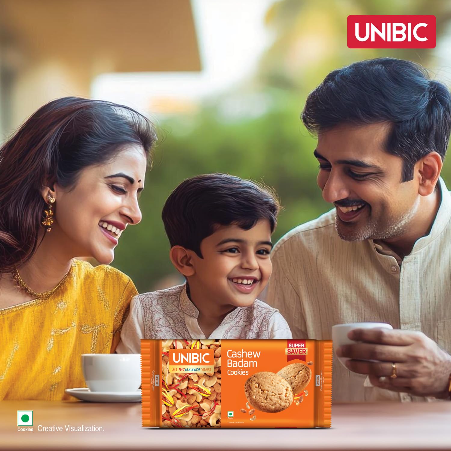 UNIBIC FOODS Cashew Badam Cookies | weight may vary 500g