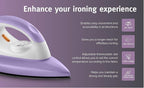 USHA Armor 1100 watts Dry Iron with Shock Proof Plastic Body