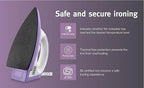USHA Armor 1100 watts Dry Iron with Shock Proof Plastic Body