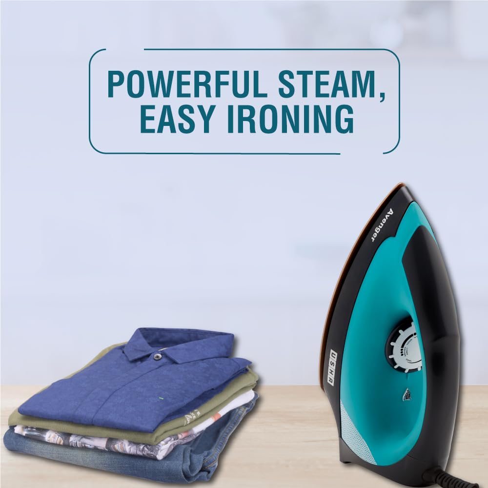 USHA Avenger 1.5 KG Heavy Weight Dry Iron| 1100W|