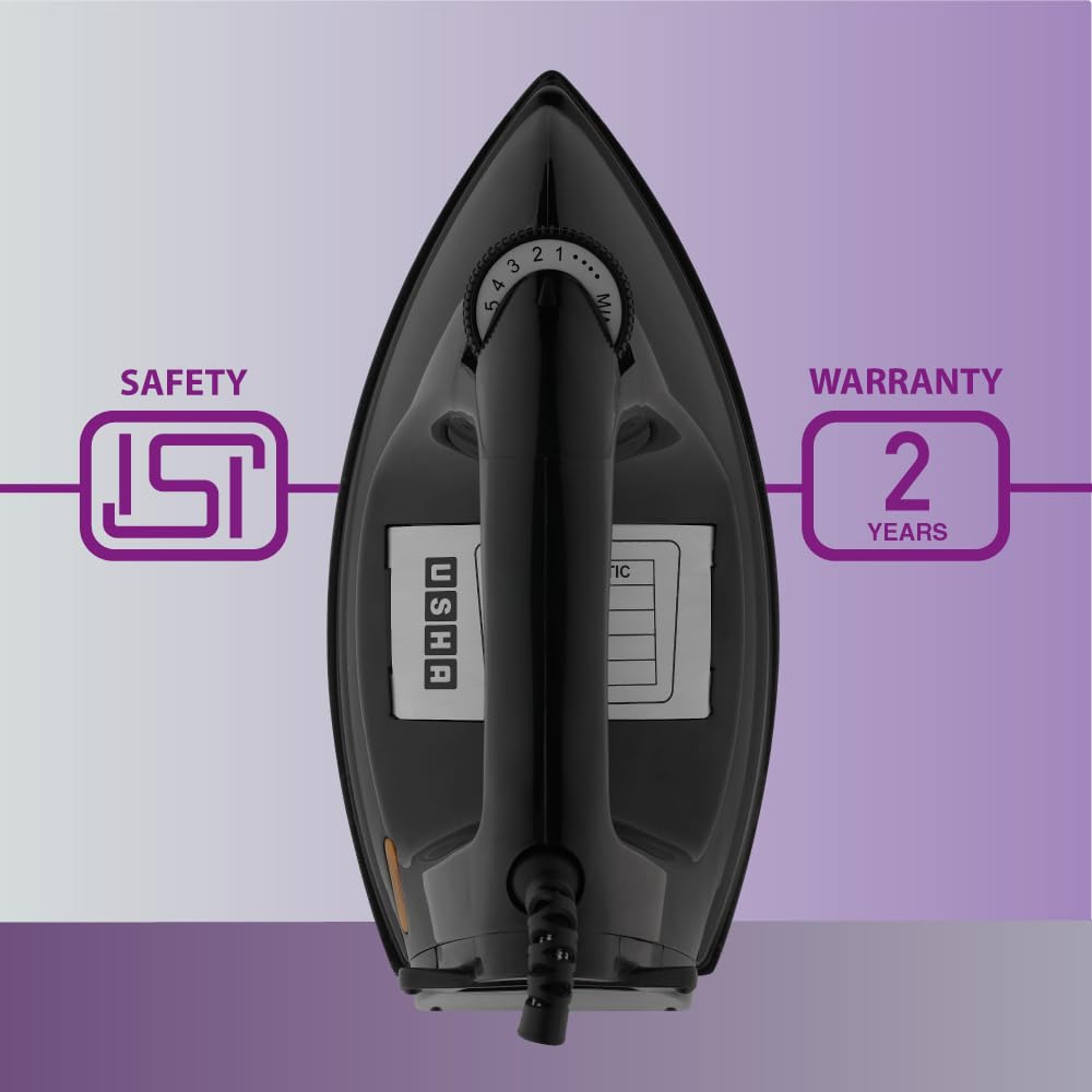 USHA EI 3710 Primora 2 KG Heavy Weight Dry Iron| 1100W