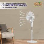 USHA Maxx Air 400MM Pedestal Fan (White)