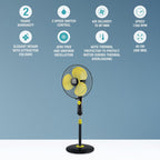 USHA Maxx Air Ultra 400MM Pedestal Fan (Golden)