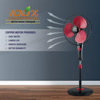 USHA Maxx Air Ultra Pedestal Fan | 400MM Sweep Size | 1350 RPM | Aerodynamic Blade Design for High Air Delivery | Anti - Rust Protection | 100% Copper Motor | Maroon