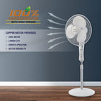 USHA Maxx Air Ultra Pedestal Fan | 400MM Sweep Size | 1350_RPM | Aerodynamic Blade Design for High Air Delivery | Anti - Rust Protection | 100% Copper Motor | 2 Year Warranty | White