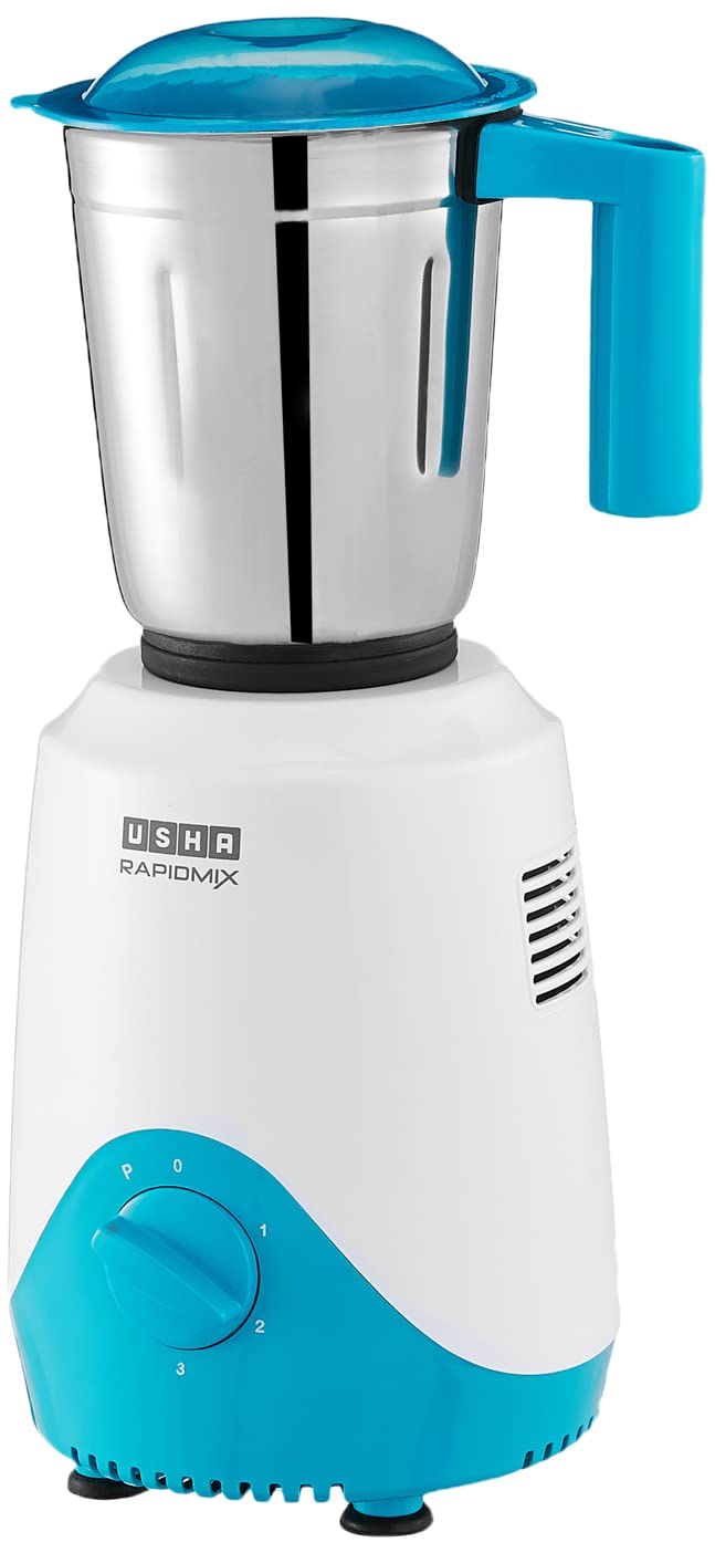USHA Rapidmix 500-Watt Copper Motor Mixer Grinder With 3 Jars