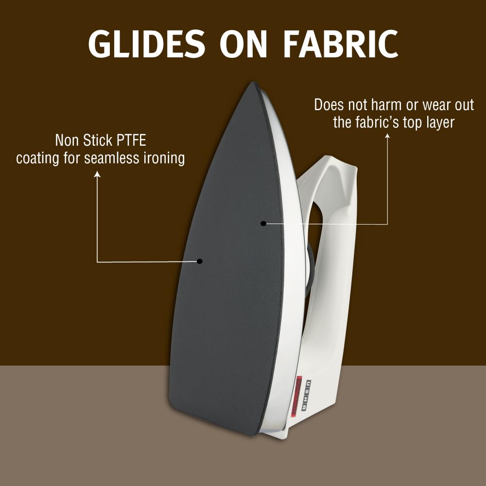 Usha 2802 1000Watt Dry Iron with Metal Body