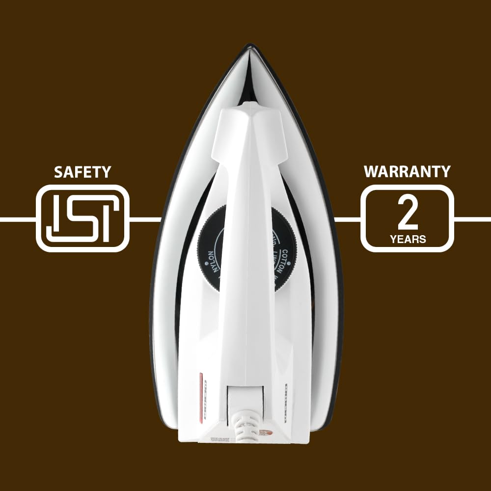Usha 2802 1000Watt Dry Iron with Metal Body