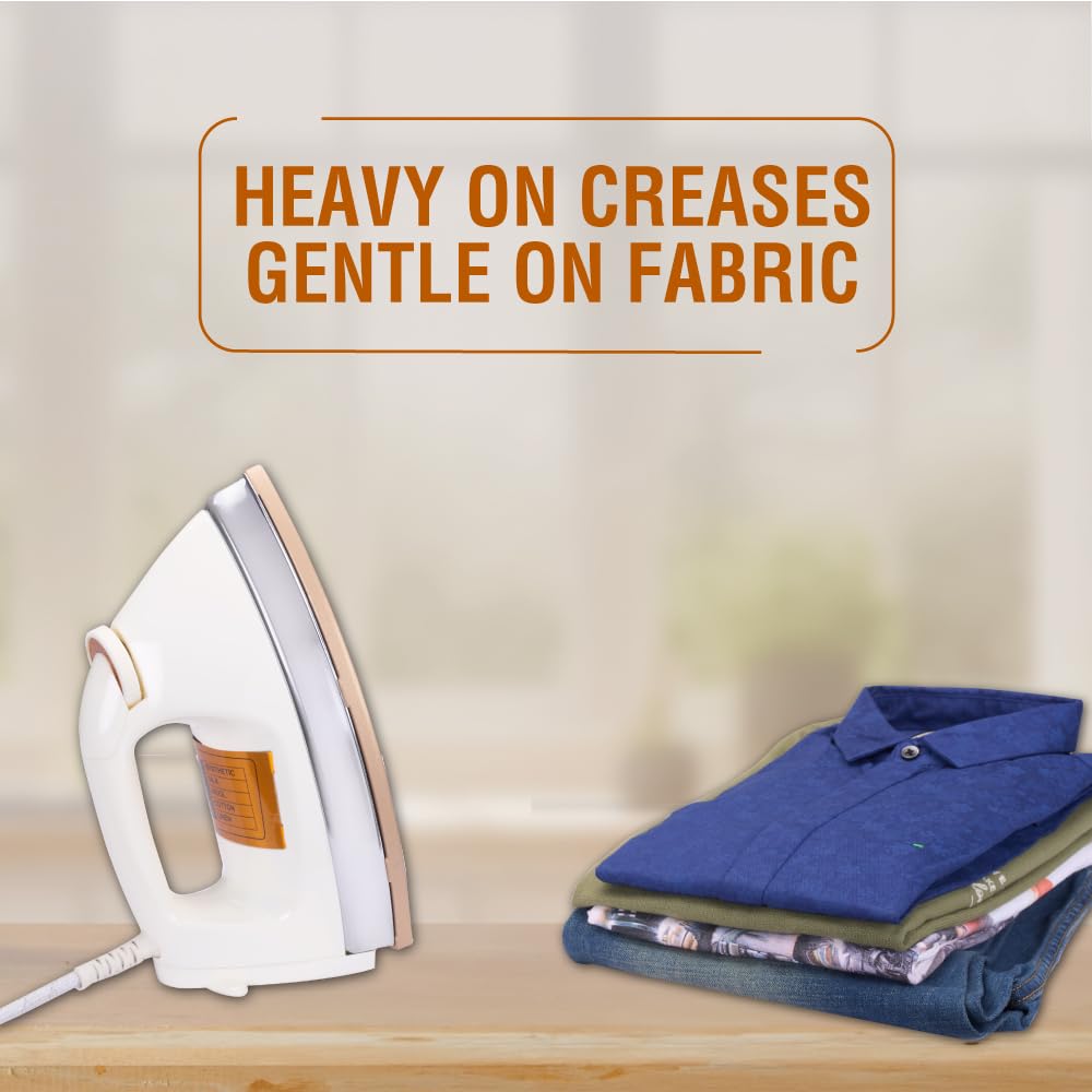 Usha 3710 1000Watt 1.75 kg Heavy Weight Dry Iron