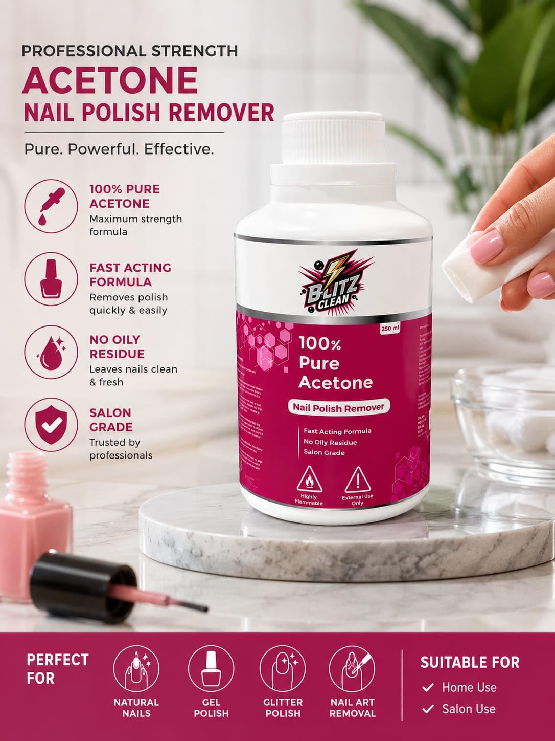 Blitz Clean Acetone (250 ml)