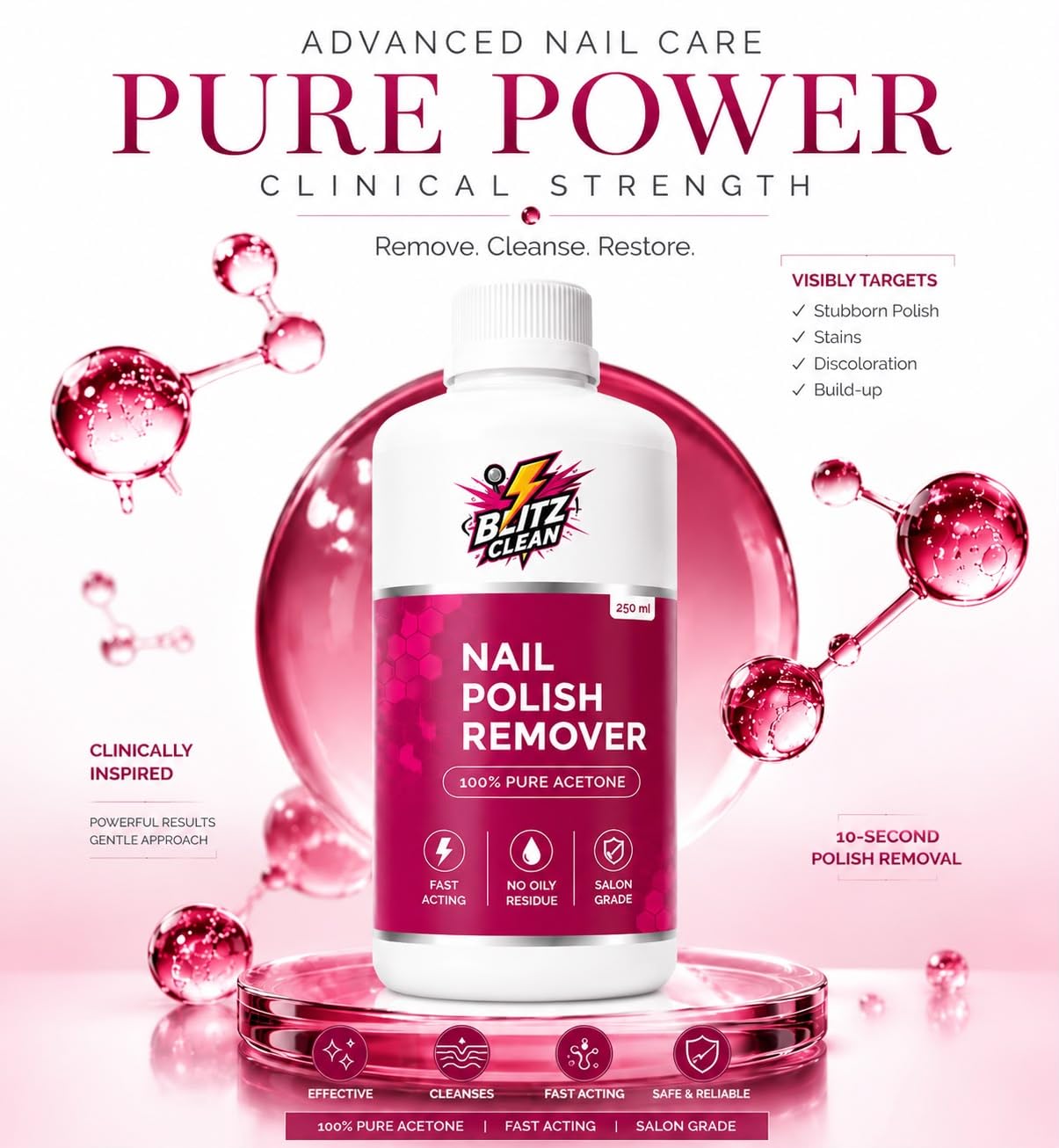 Blitz Clean Acetone (250 ml)