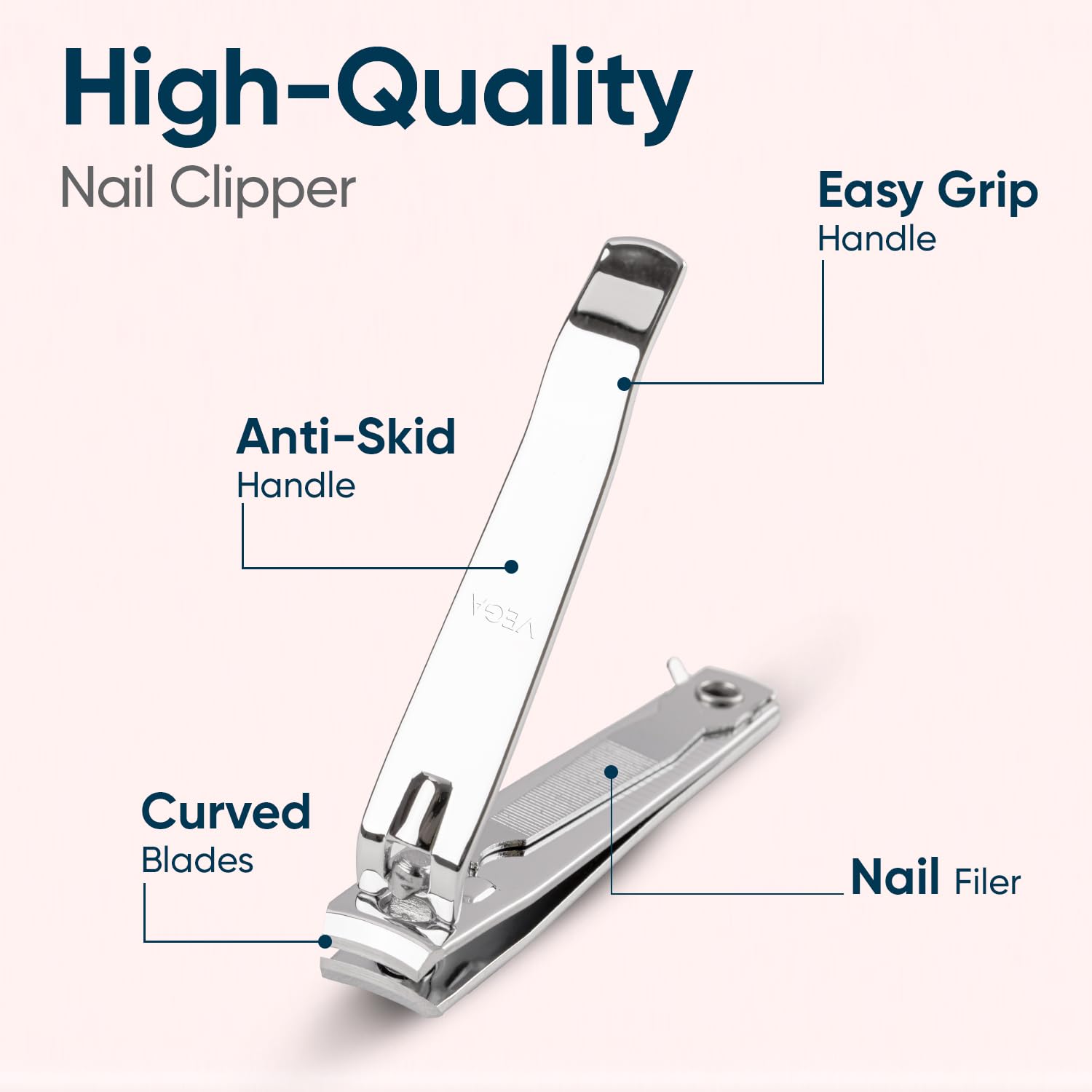 Vega Large Nail Clipper 1 Piece for Men & Women