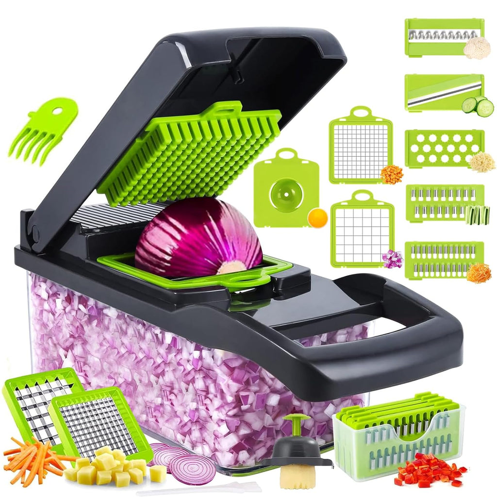 Vegetable Chopper,15-in-1 Multifunctional veggie chopper