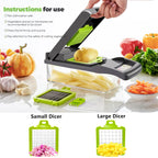 Vegetable Chopper,15-in-1 Multifunctional veggie chopper