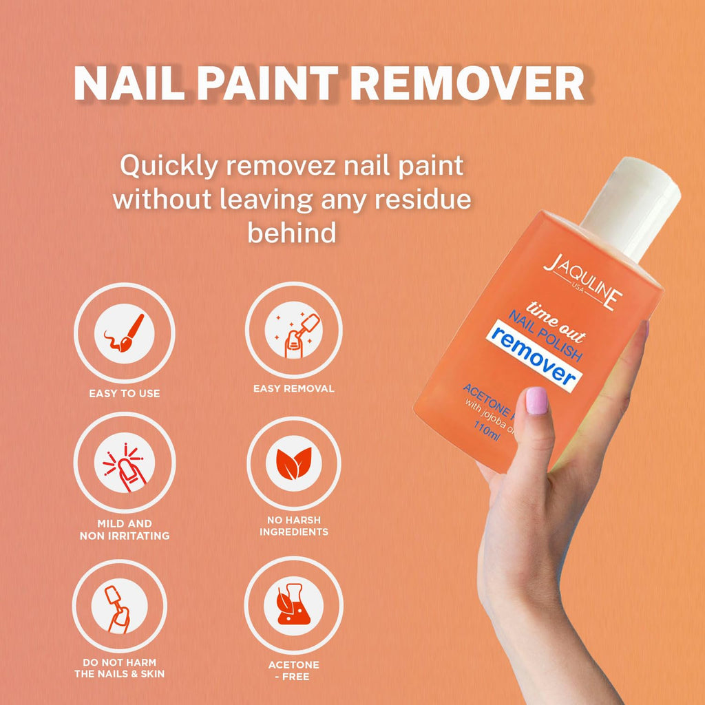 JAQULINE USA Time Out Nail Polish Remover l