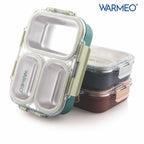 WARMEO BENTO Lunchbox with 3 compartments 750ml-Grey