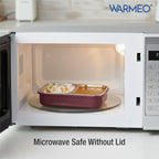WARMEO BENTO Microwave-Safe Stainless Steel Lunchbox with 2 compartments 750ml-Pink