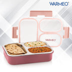 WARMEO BENTO  Lunchbox with 3 compartments 750ml-Pink