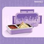 WARMEO Brunch Insulated Lunch Box with Two Compartment  - 600ml Purple