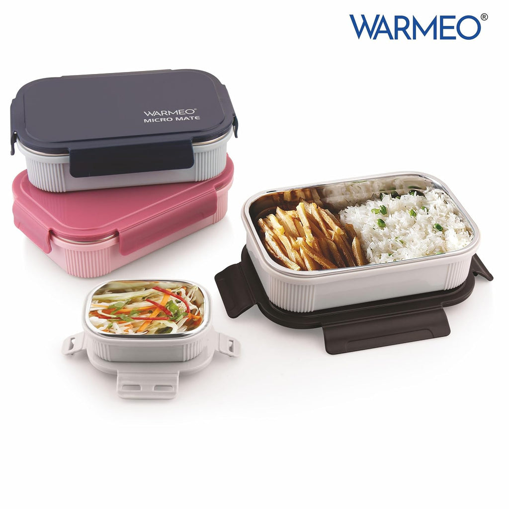 WARMEO MICROMATE Lunch Box (800ml+150 ml),Blue