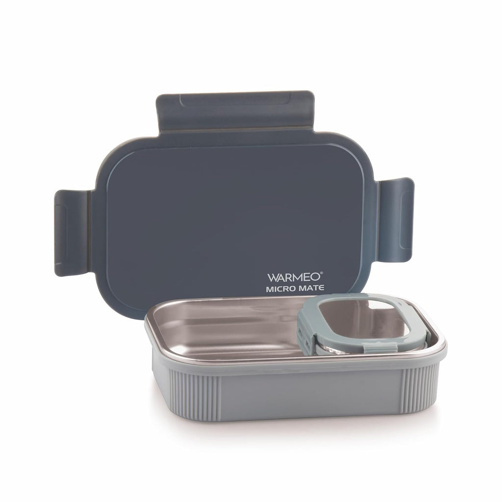 WARMEO MICROMATE Lunch Box (800ml+150 ml),Grey