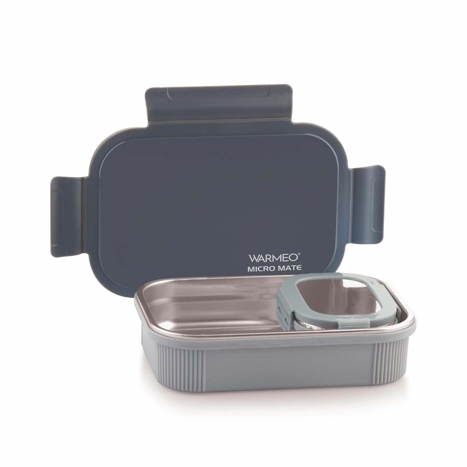 WARMEO MICROMATE Lunch Box (800ml+150 ml),Grey