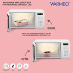 WARMEO MICROMATE Lunch Box (800ml+150 ml),Pink