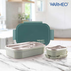 WARMEO MICROMATE Lunch Box (800ml+150 ml),Green