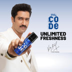 WILD STONE CODE Titanium Long Lasting No Gas Body Perfume Spray For Men, 150Ml