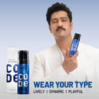 WILD STONE CODE Titanium Long Lasting No Gas Body Perfume Spray For Men, 150Ml