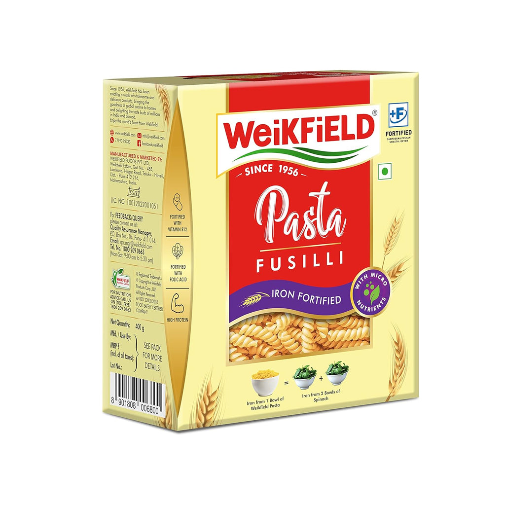 Weikfield Fusilli Pasta 400g Pouch