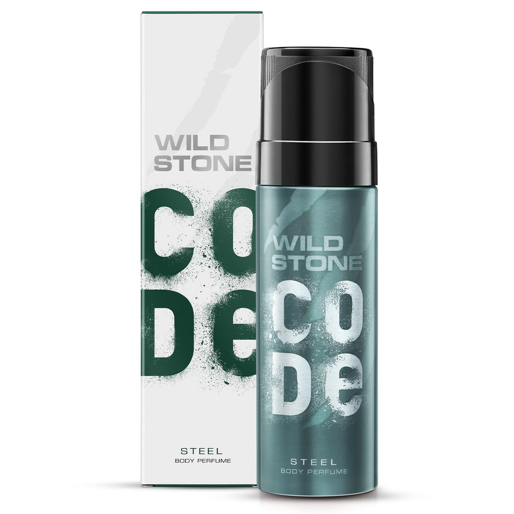 Wild Stone Code Steel Long Lasting No Gas Body Perfume For Men, 150Ml