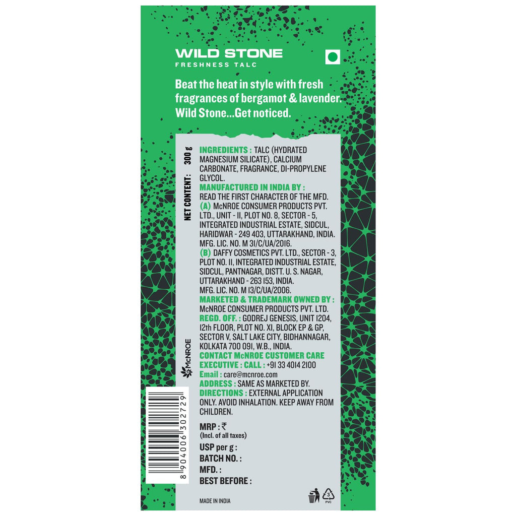 Wild Stone Hydra Energy Talcum Powder for Men, 400gm