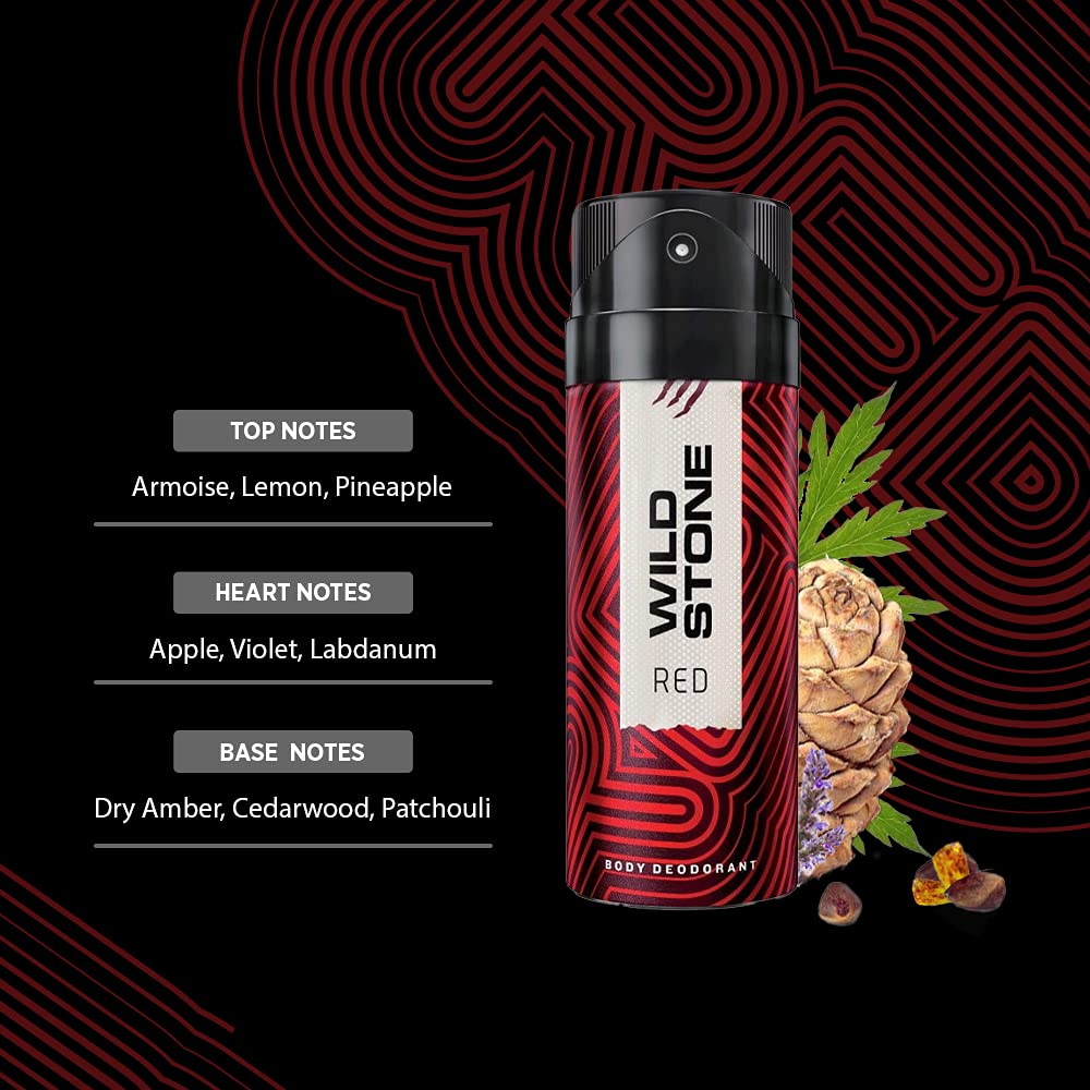 Wild Stone Red Deodorant Body Spray for Men, 225ml