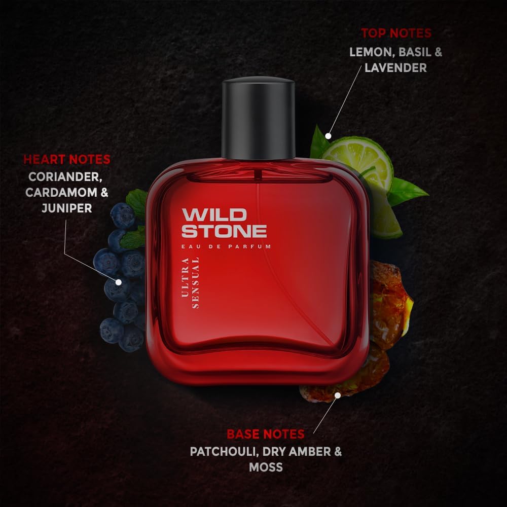 Wild Stone Ultra Sensual Perfume Spray for Men, 100ml