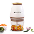 Wonderchef Nutri-chop Pearl Electric Chopper | 4 Sharp Stainless Steel Blades | 700ml | 350W