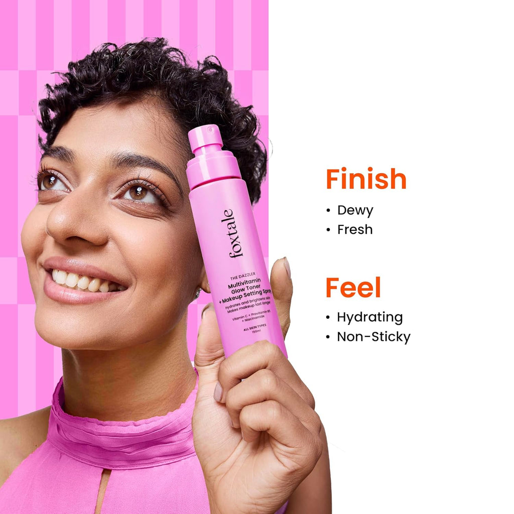 Foxtale Multivitamin Glow Toner &amp; Makeup Setting Spray with Vitamin C &amp; Niacinamide