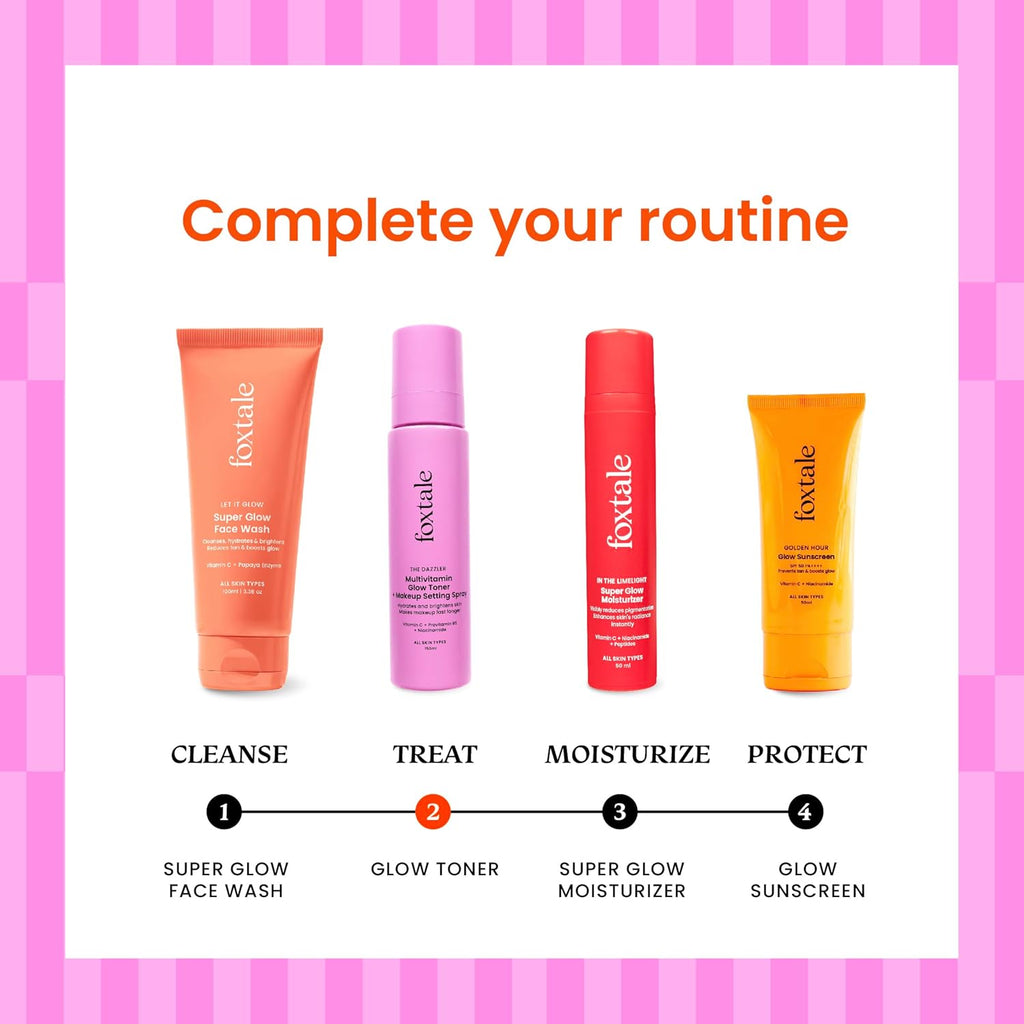 Foxtale Multivitamin Glow Toner &amp; Makeup Setting Spray with Vitamin C &amp; Niacinamide