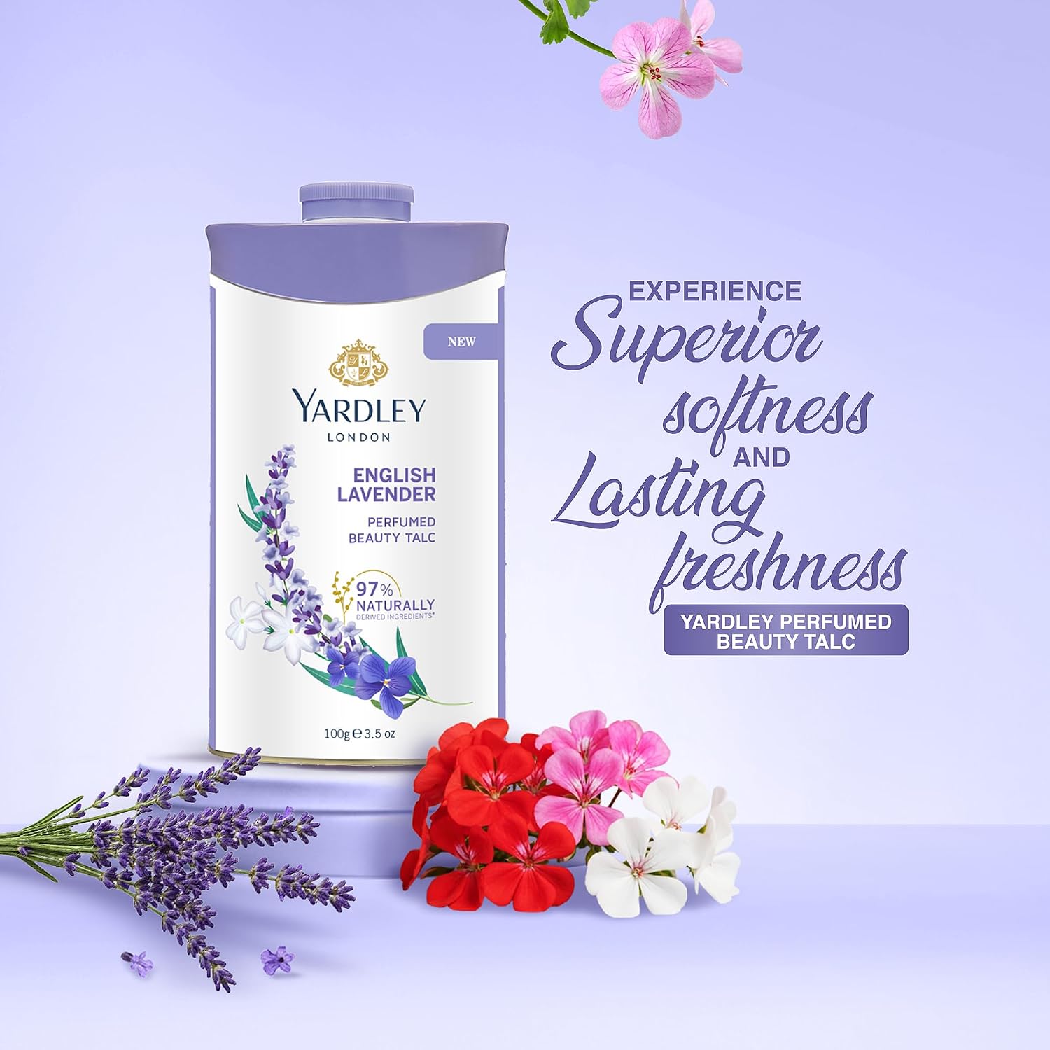 Yardley London English lavender Perfumed Talc 100g