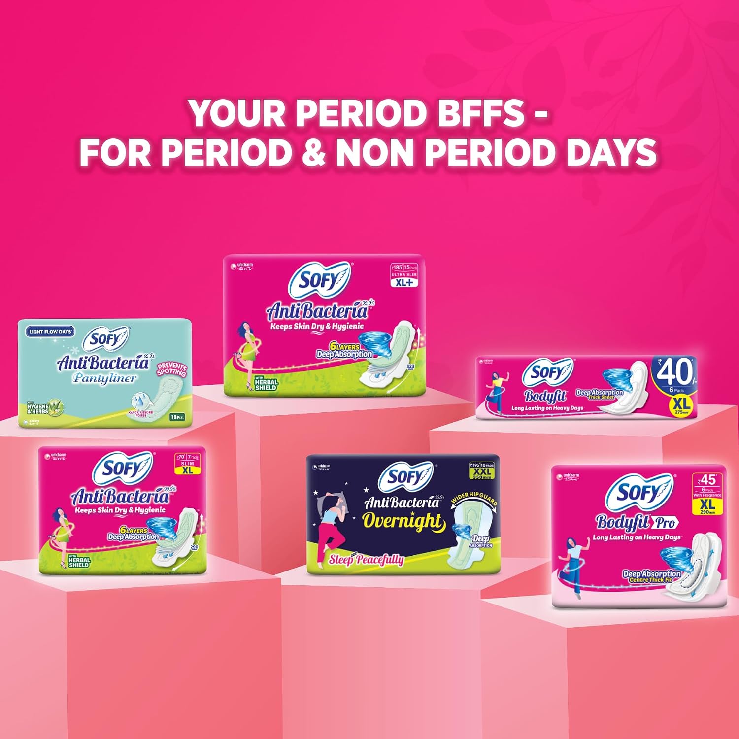 Sofy Antibacteria Sanitary Pads - 30 Pieces (Super XL Plus) (Pack of 1)