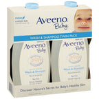 Aveeno Baby Wash and Shampoo, 18 Oz -Pack of 2