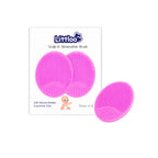 Littloo Baby Cradle Cap Brush & Scalp Massager Pink (Pack of 2) | Ultra-Soft Silicone Bristles | Safe from Birth | Gentle Scalp Care for Newborns & Toddlers | Easy to Clean