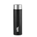 CELLO H2O Matt Stainless Steel Water Bottle For Office & Daily Use 1000 ml Black | Single Wall Freezer & Fridge Safe, Lightweight & Stylish Leakproof Rustproof Steel Water Bottle For School Gym Travel