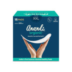 Anandi sanitary pads for women 15 XXL Pads | Biodegradable Organic pads with Disposal pouch | Certified ~100% Compostable