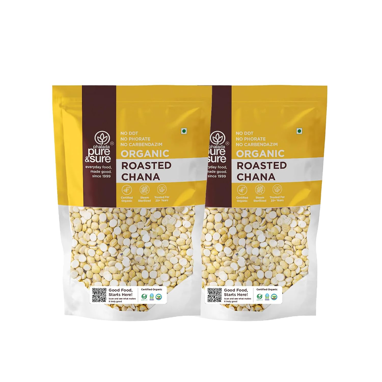 Pure &amp; Sure Organic Roasted Chana Dal 1Kg