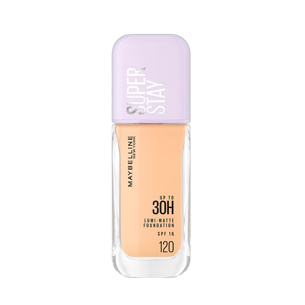 Maybelline New York Super Stay Lumi Matte Liquid Foundation, 120 | 30 HR Long Lasting yet Lightweight, 35ml