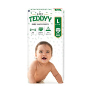 TEDDYY Easy Baby L Size Diaper Pant Style | 42 Count (Large) | 9–14 kg (Pack of 1) | Long Protection Hours | Anti-Bacterial | Airy Breathable Fit | Rapid Soaker Channels with Wetness Indicator