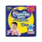 MamyPoko Pants All Night Absorb Baby Diapers, Medium (M), 16 Count 7-12 kg