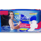 Stayfree Secure Cottony Sanitary Napkins with Wings - 20 Pads (XL) (Pack of 1)